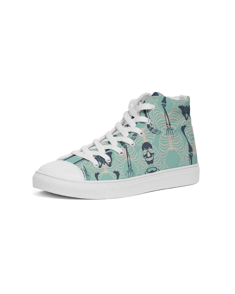 ANGRY SKELeton Men's Hightop Canvas Shoe