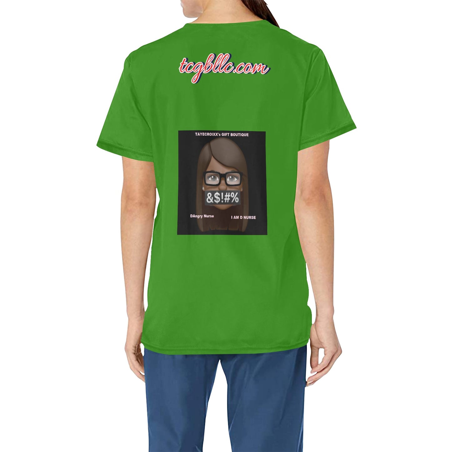 DAngry Nurse Scrub Top