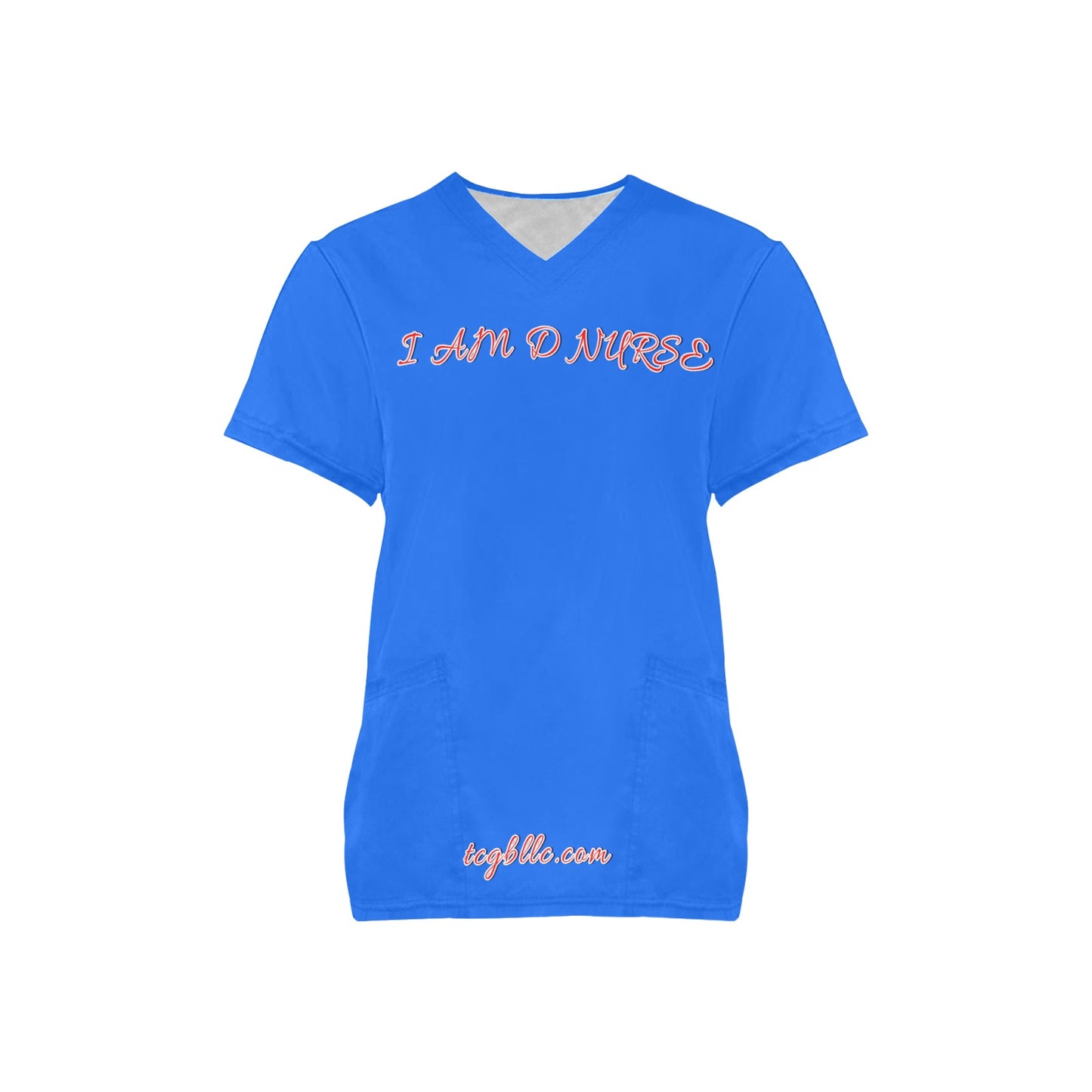 I AM D NURSE Scrub Top