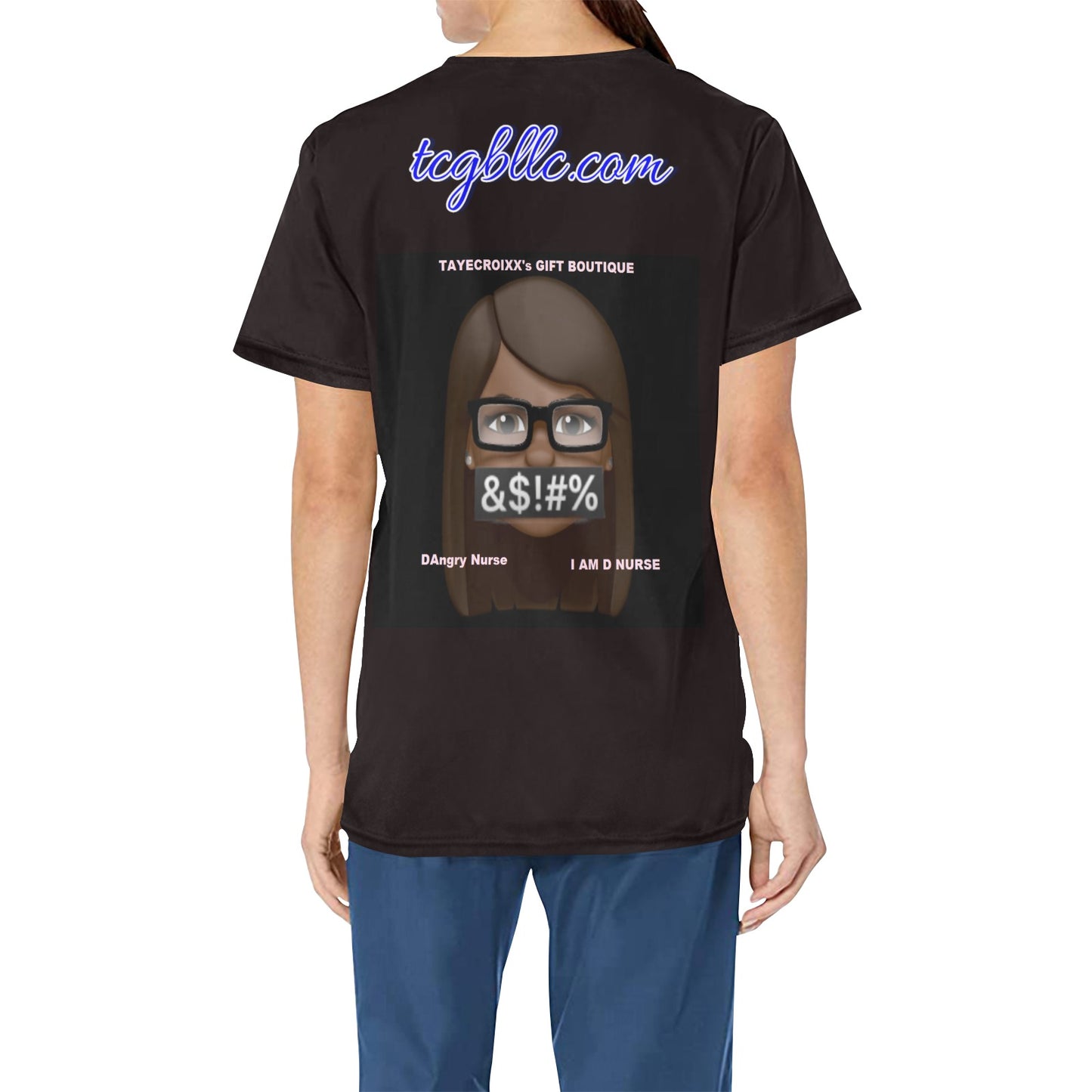 DAngry Nurse Scrub Top