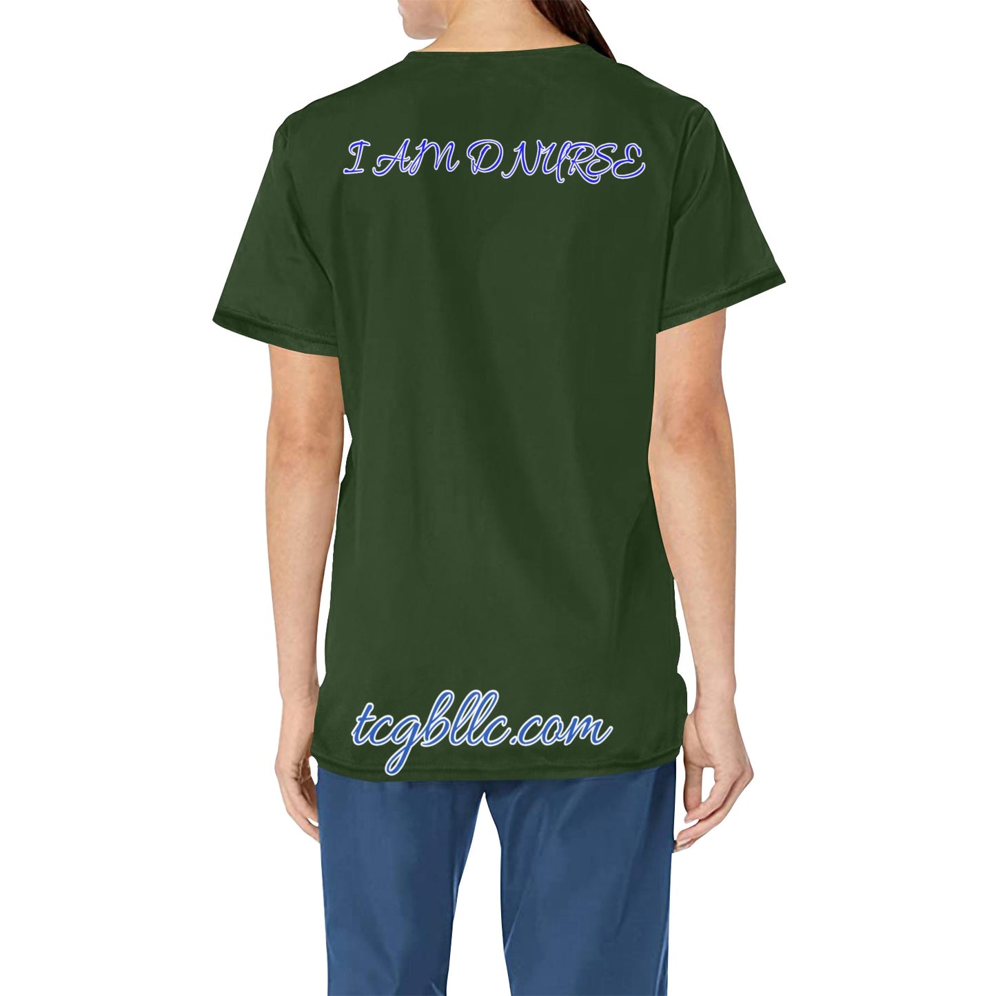 I AM D NURSE Scrub top