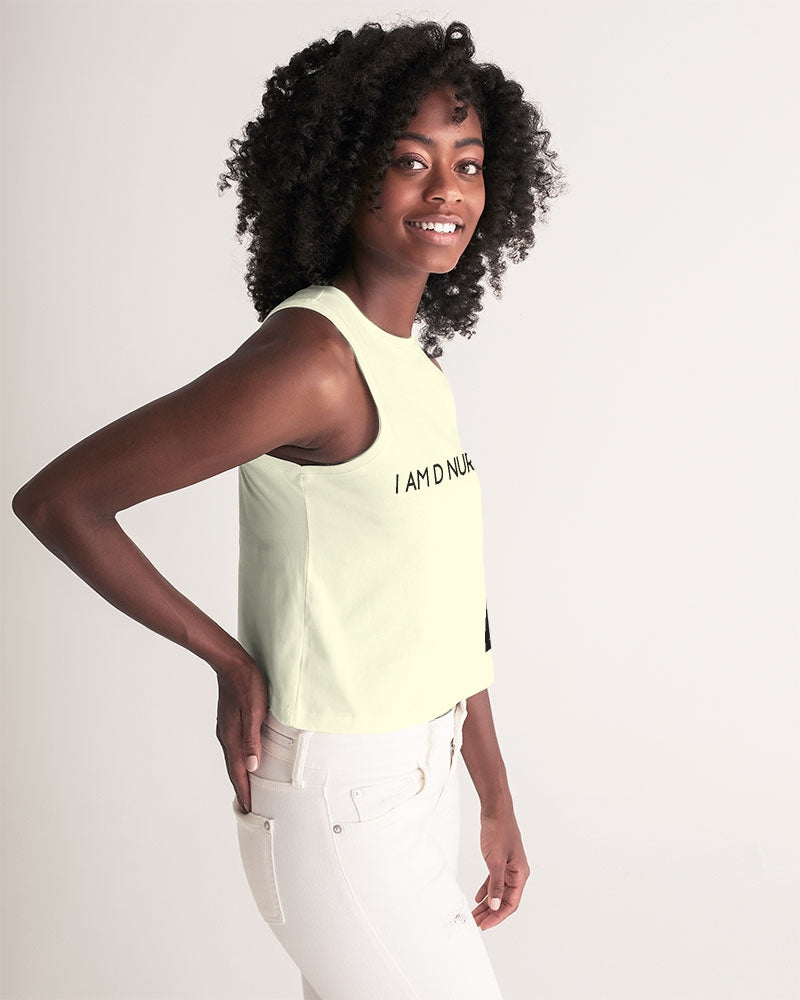 Angry Cream Women's Cropped Tank