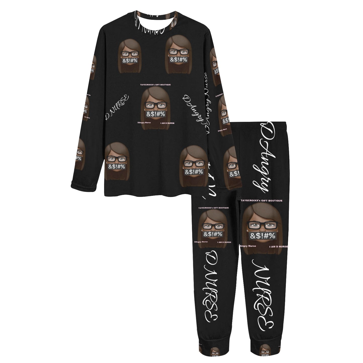 Women's All Over Print Pajama Set (Sets 07)