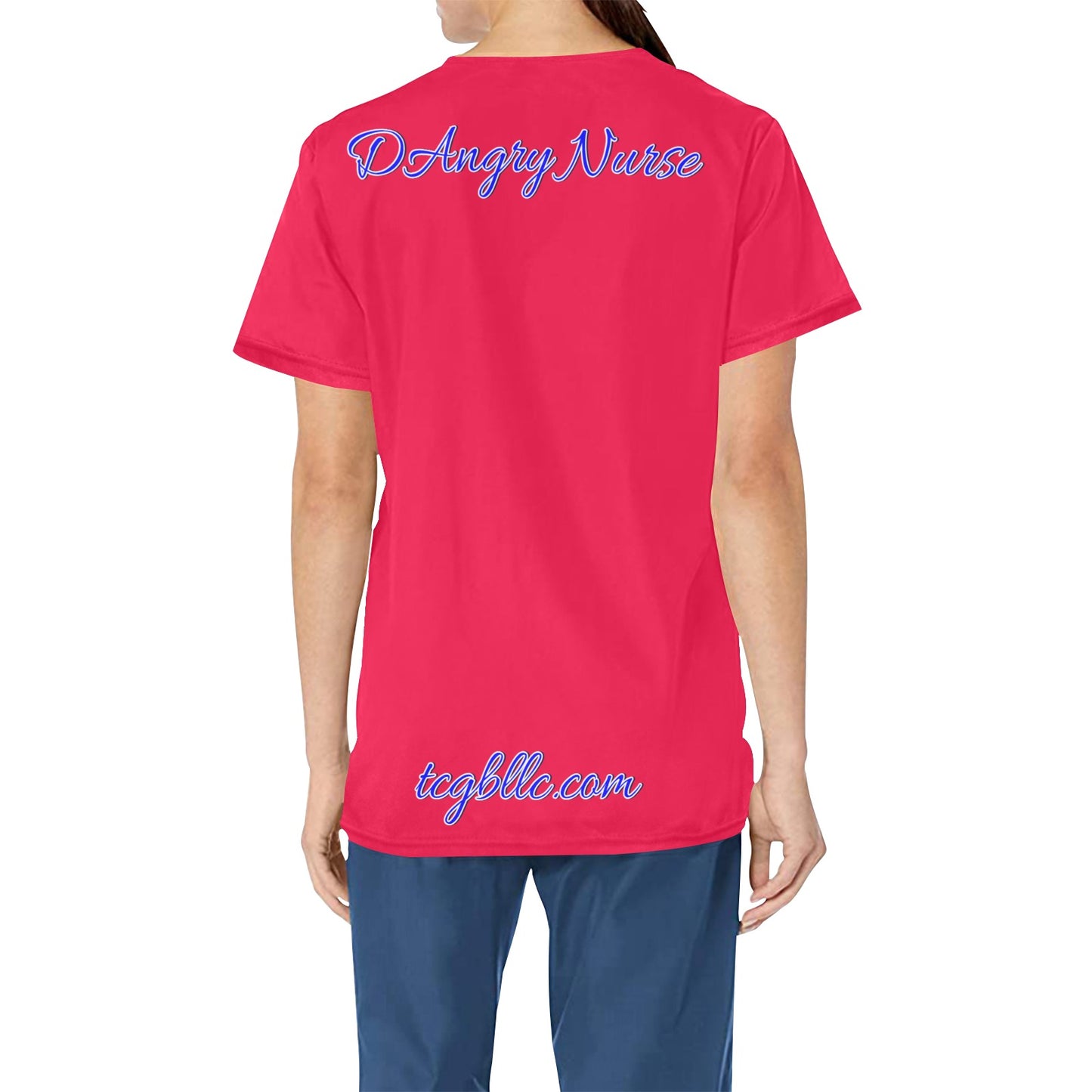 DAngry Nurse Scrub Top