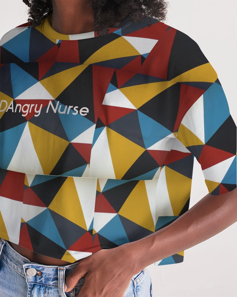 Angry Triangles Women's Lounge Cropped Tee