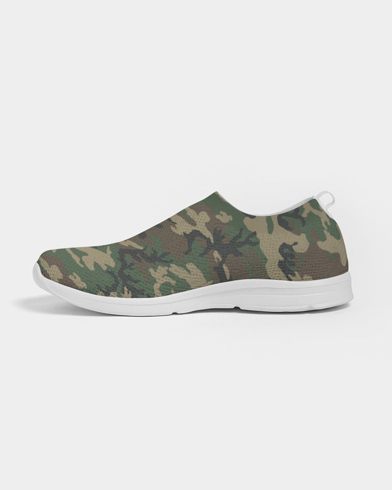 ANGRY CAMOFLAGE Women's Slip-On Flyknit Shoe