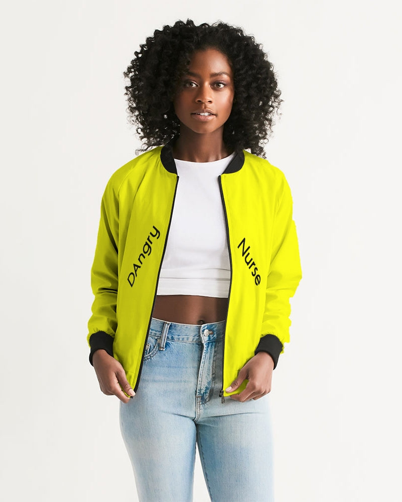 Angry Yellow Women's Bomber Jacket