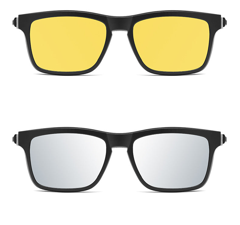 T2502R Polarized Gray Sunglasses TR Glasses Frame