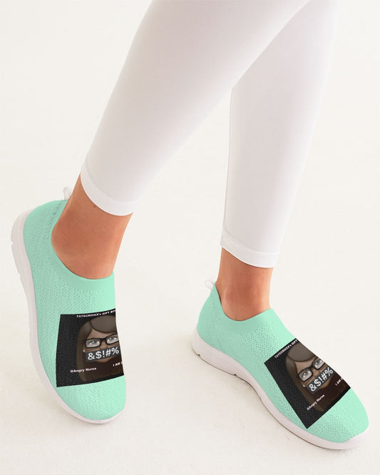 Angry pastel green Women's Slip-On Flyknit Shoe