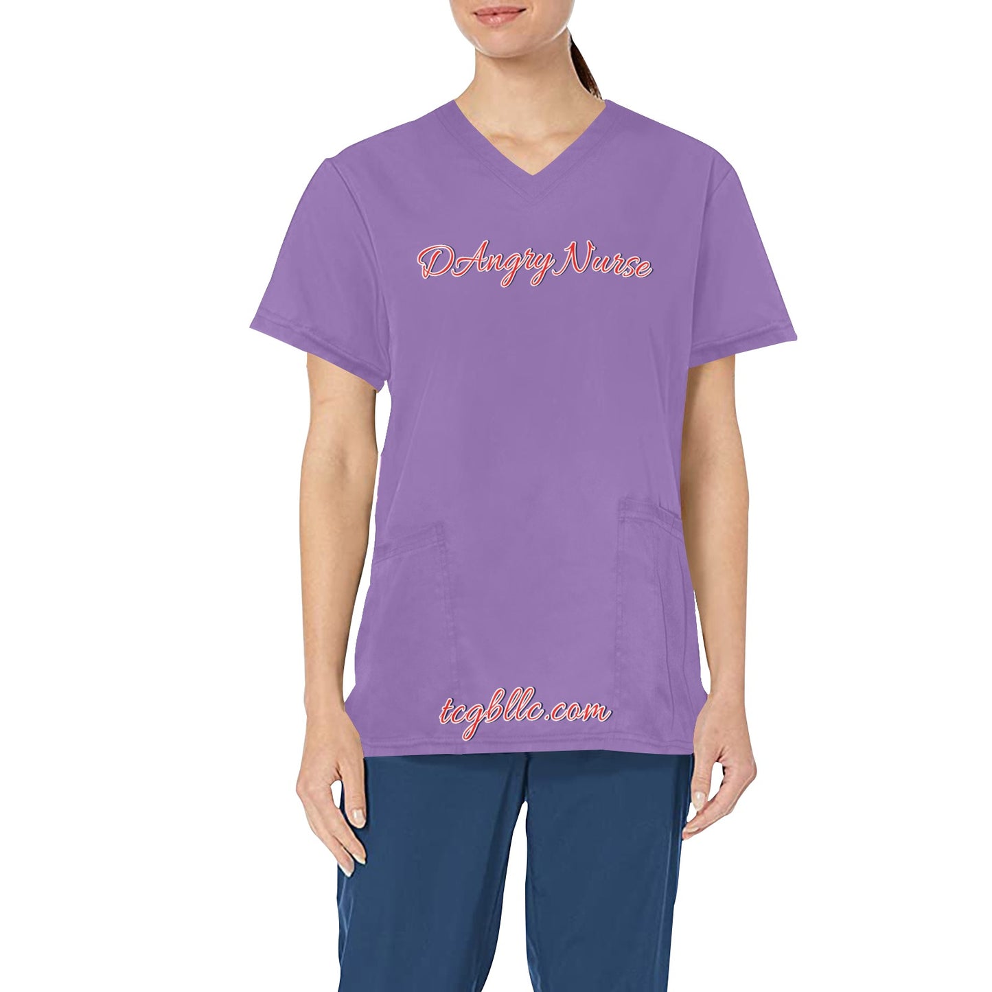 DAngry Nurse Scrub Top