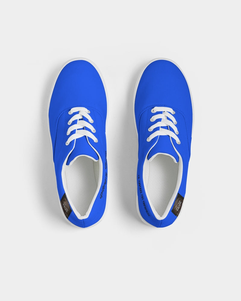 Angry Blue Men's Lace Up Canvas Shoe