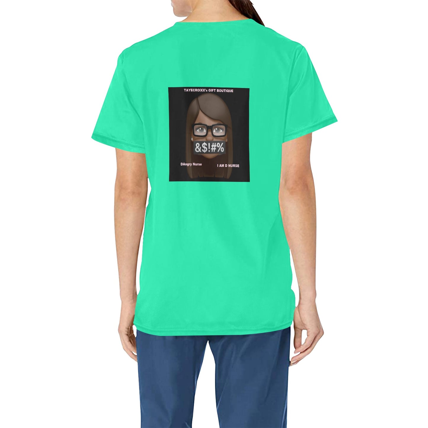 DAngry Nurse Scrub Top