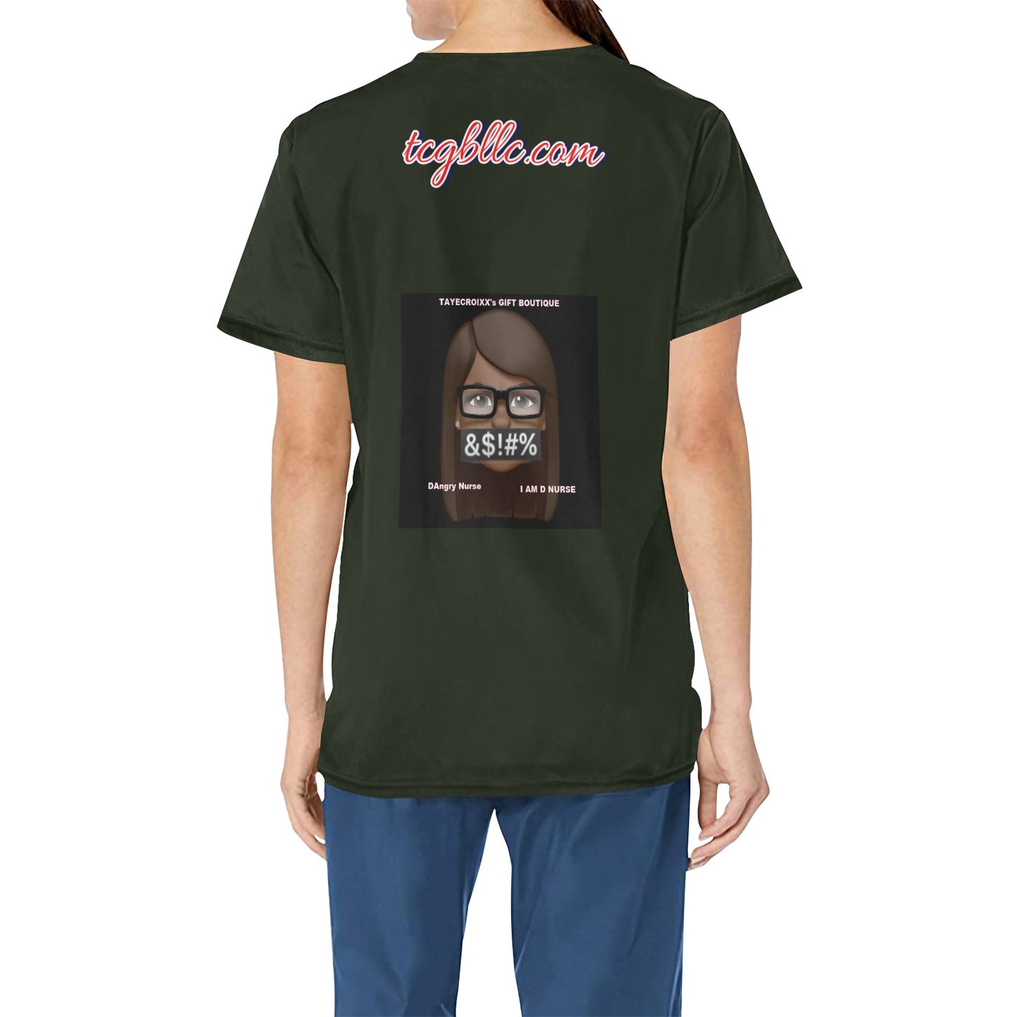 DAngry Nurse Scrub Top