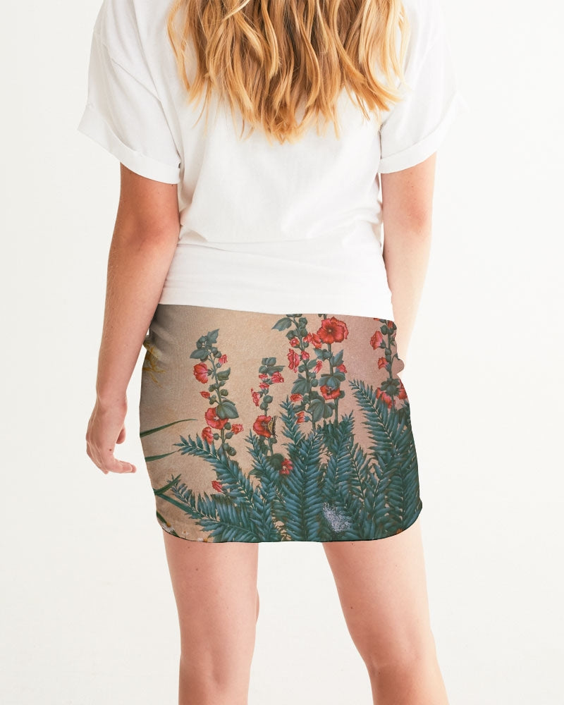 Angry Flowers Women's Mini Skirt