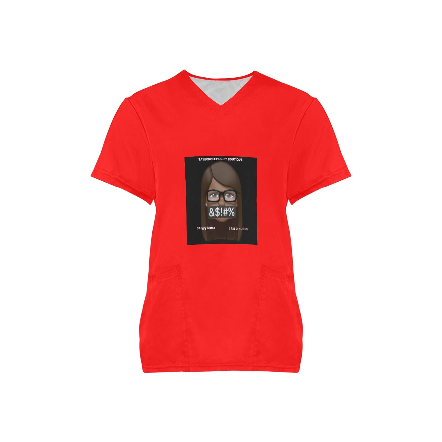 DAngry Nurse Scrub Top