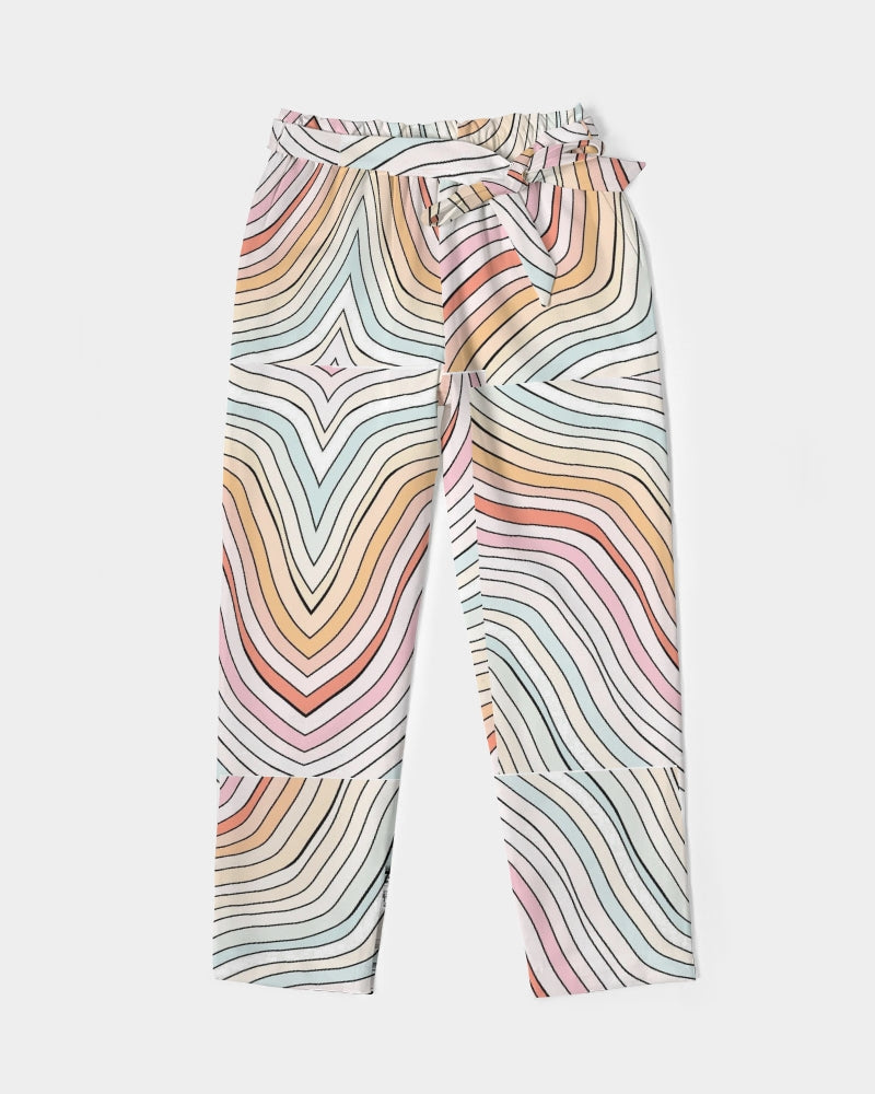 Angry waves Women's Belted Tapered Pants