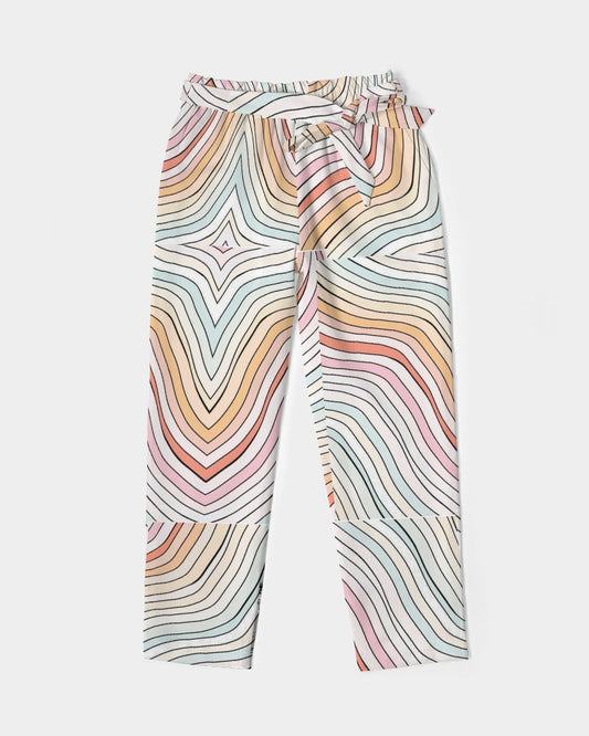 Angry waves Women's Belted Tapered Pants