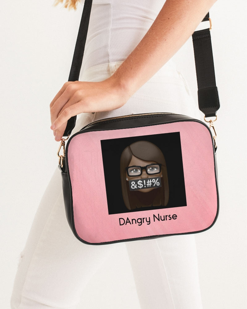 Angry Pink Crossbody Bag