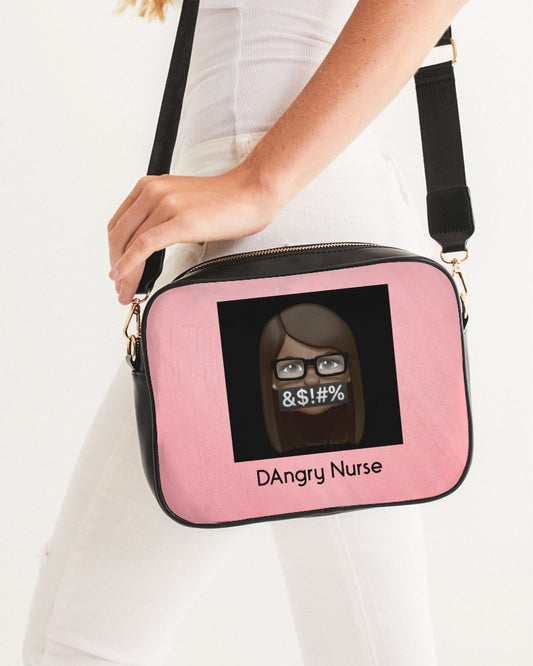 Angry Pink Crossbody Bag