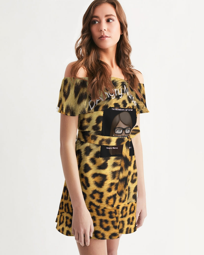 ANGRY LEPORD Women's Off-Shoulder Dress