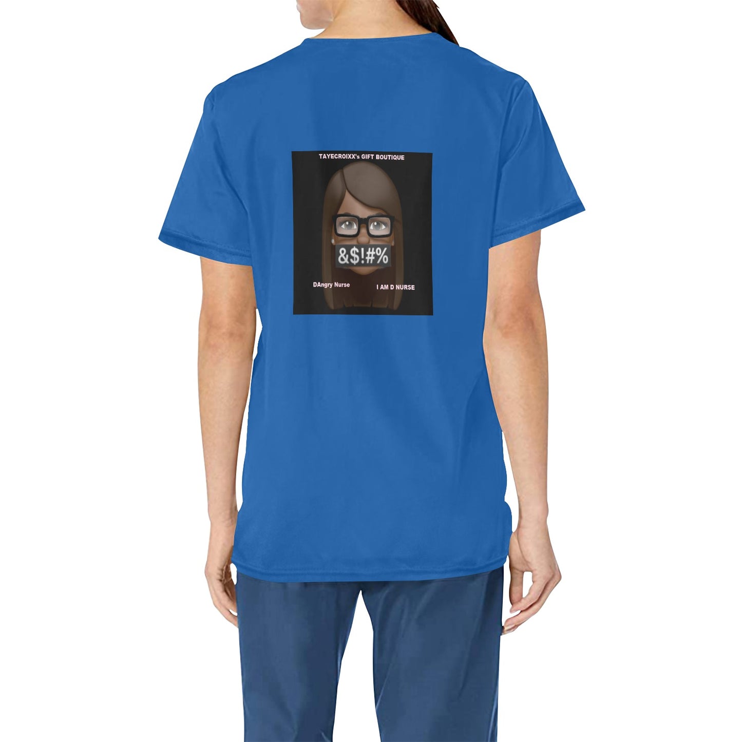 DAngry Nurse Scrub Top