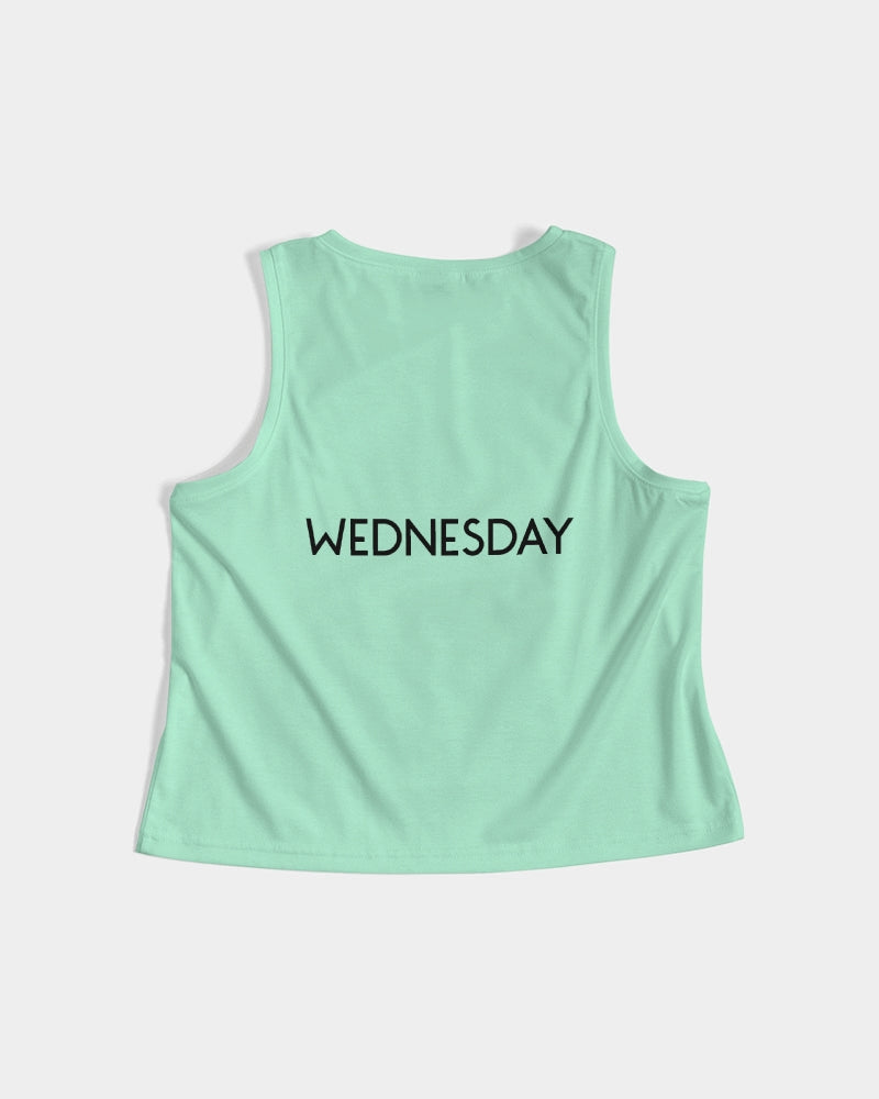 Angry pastel green Women's Cropped Tank
