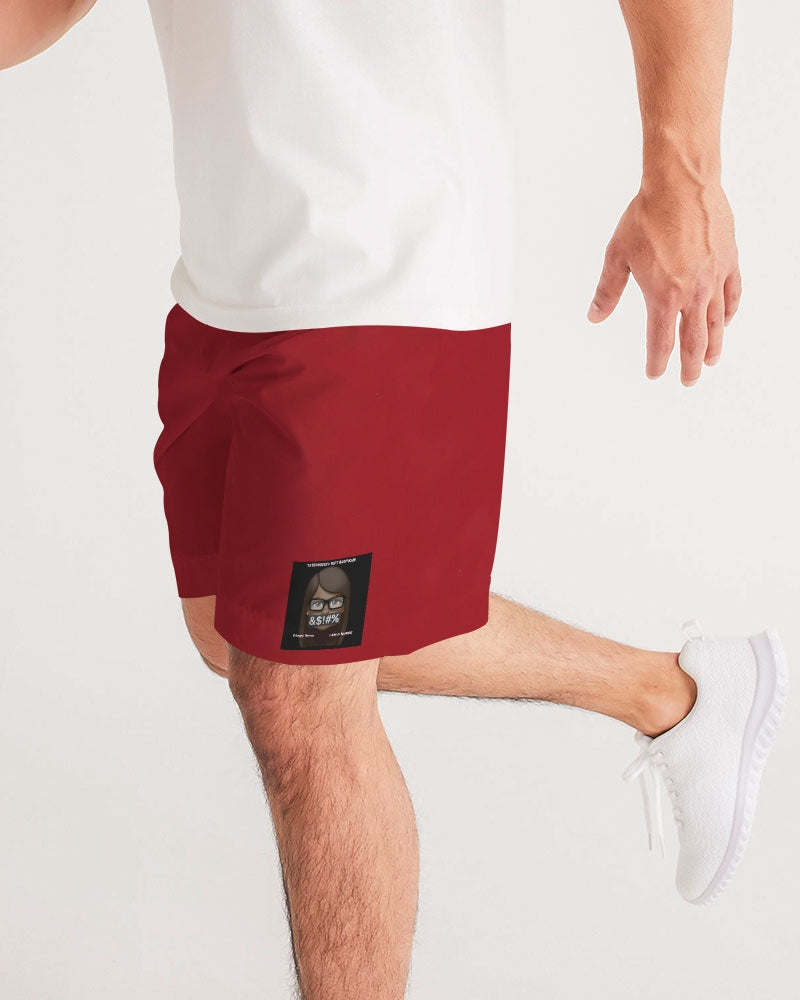 red Men's Jogger Shorts