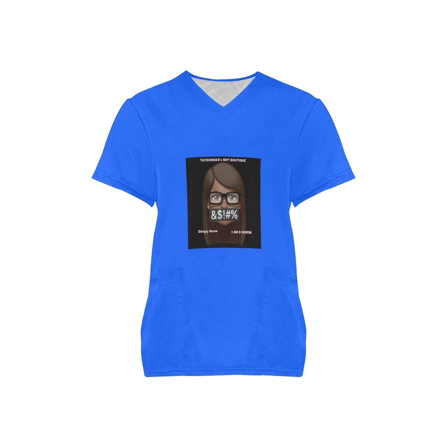 I A M D NURSE Scrub Top