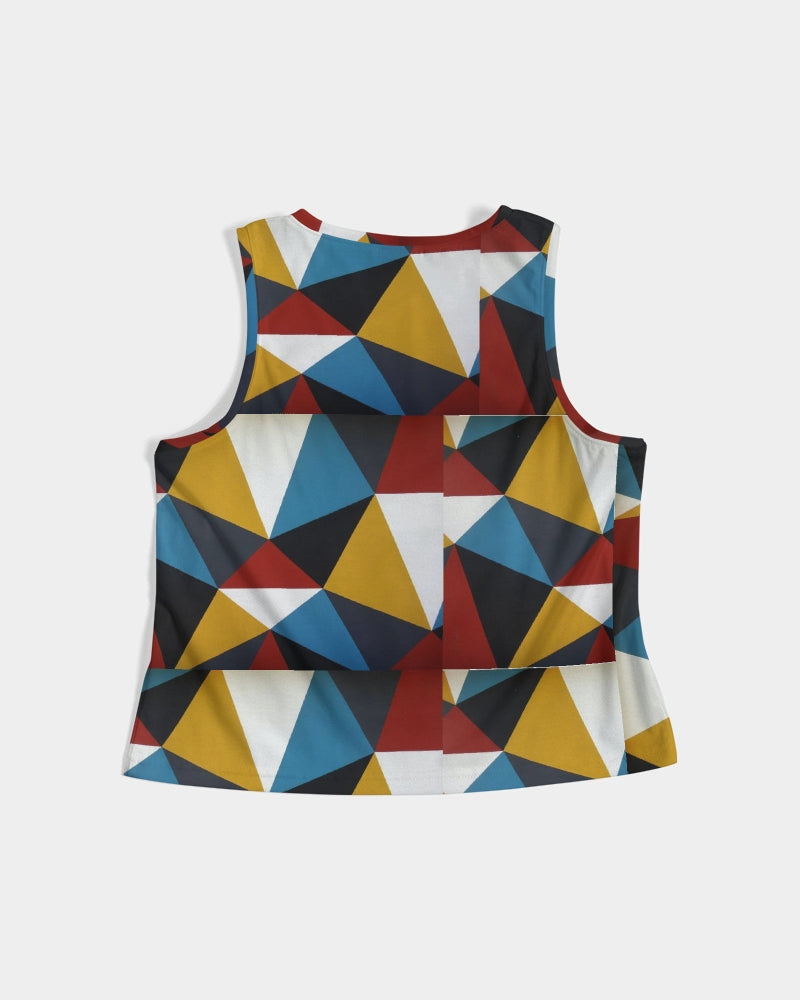 Angry Triangles Women's Cropped Tank