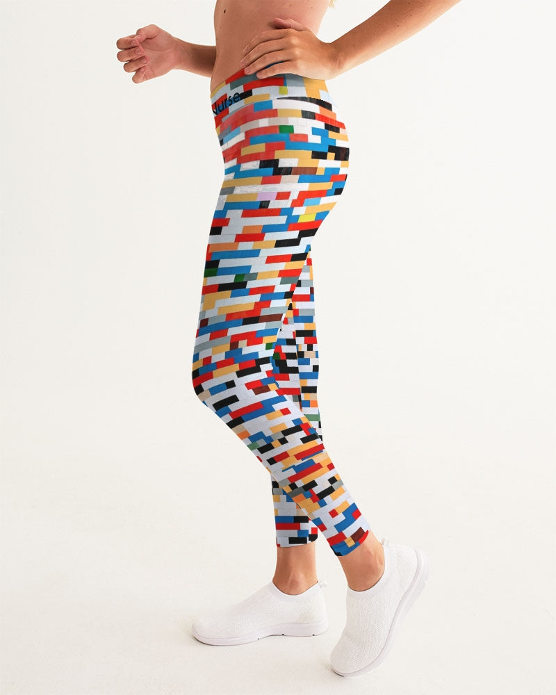 Angry Blocks Women's Yoga Pants