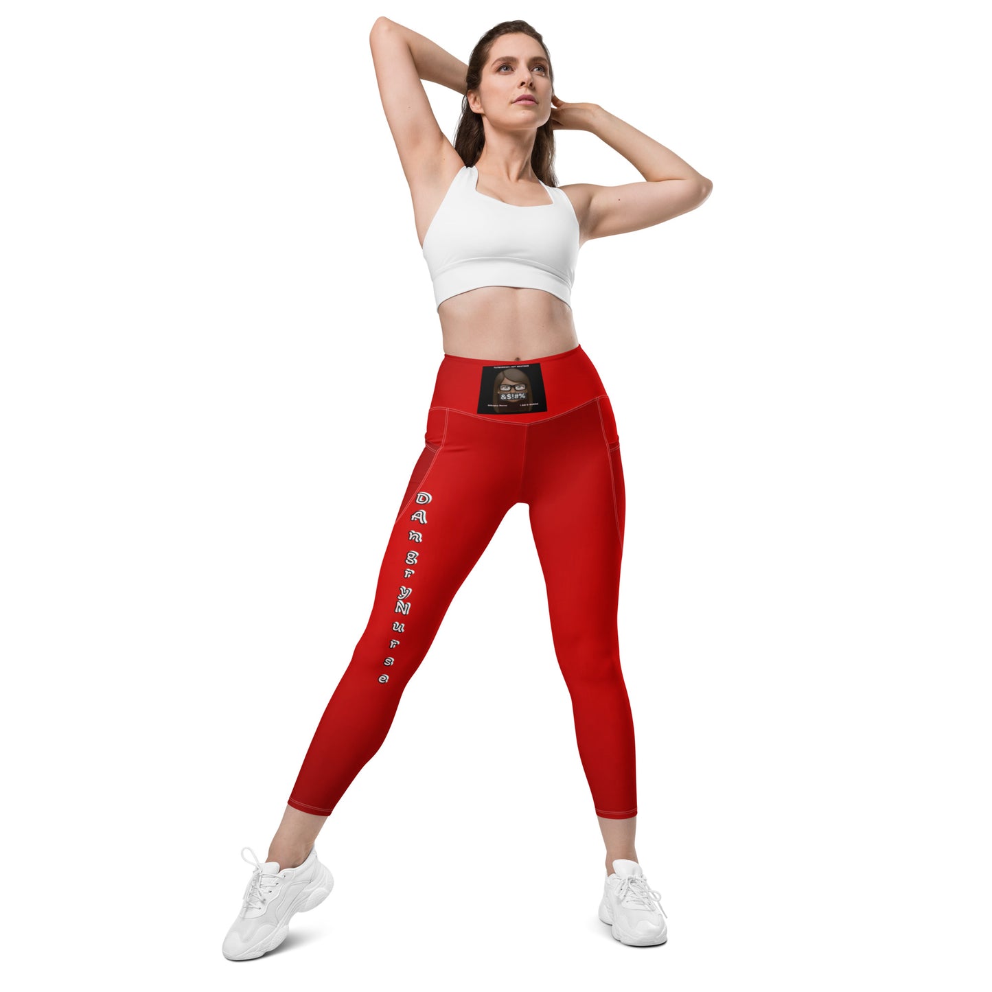 DAngry Nurse Leggings with pockets