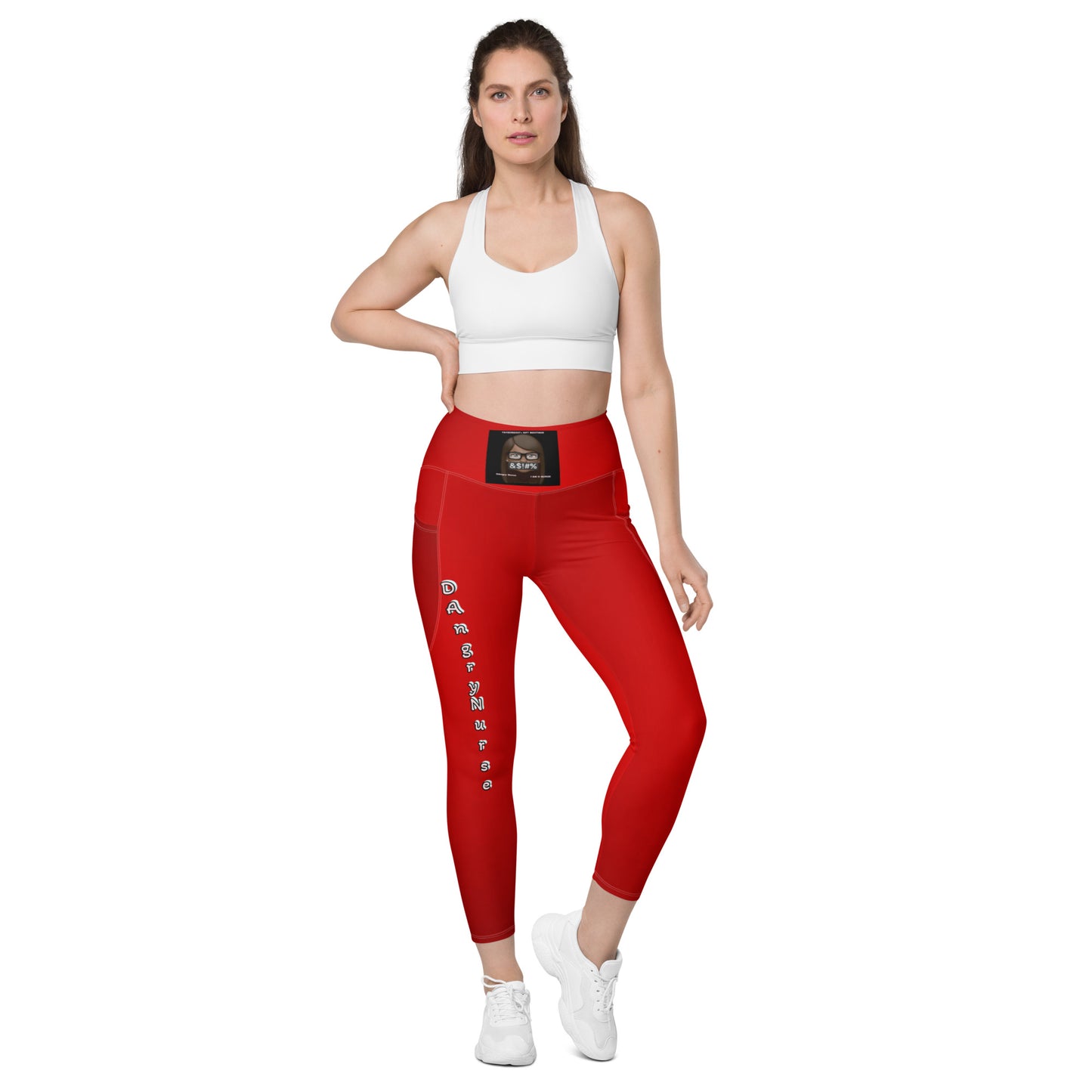 DAngry Nurse Leggings with pockets