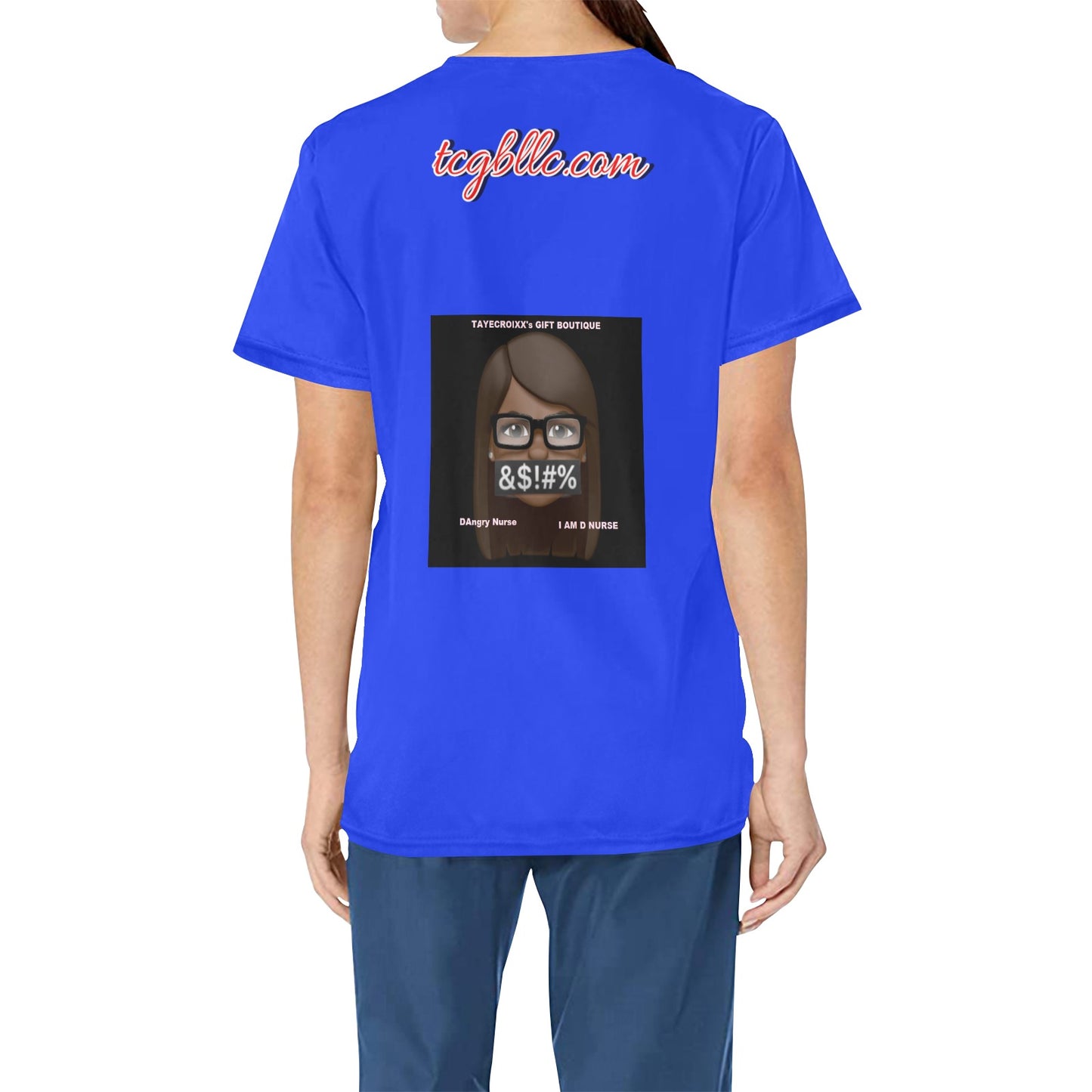 DAngry Nurse Scrub Top