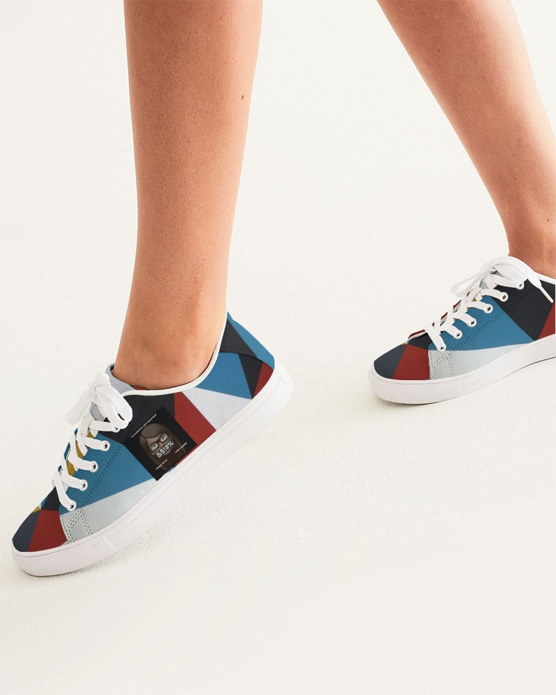 Angry Triangles Women's Faux-Leather Sneaker