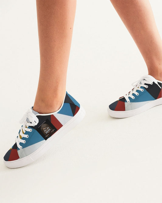 Angry Triangles Women's Faux-Leather Sneaker