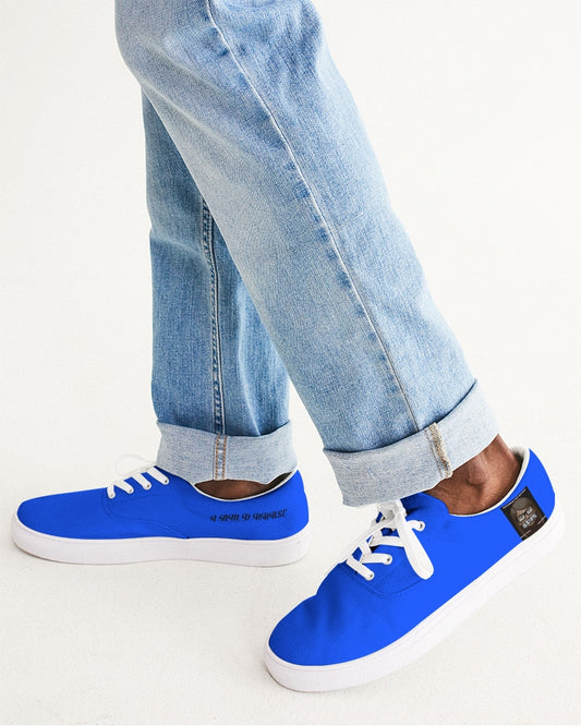 Angry Blue Men's Lace Up Canvas Shoe