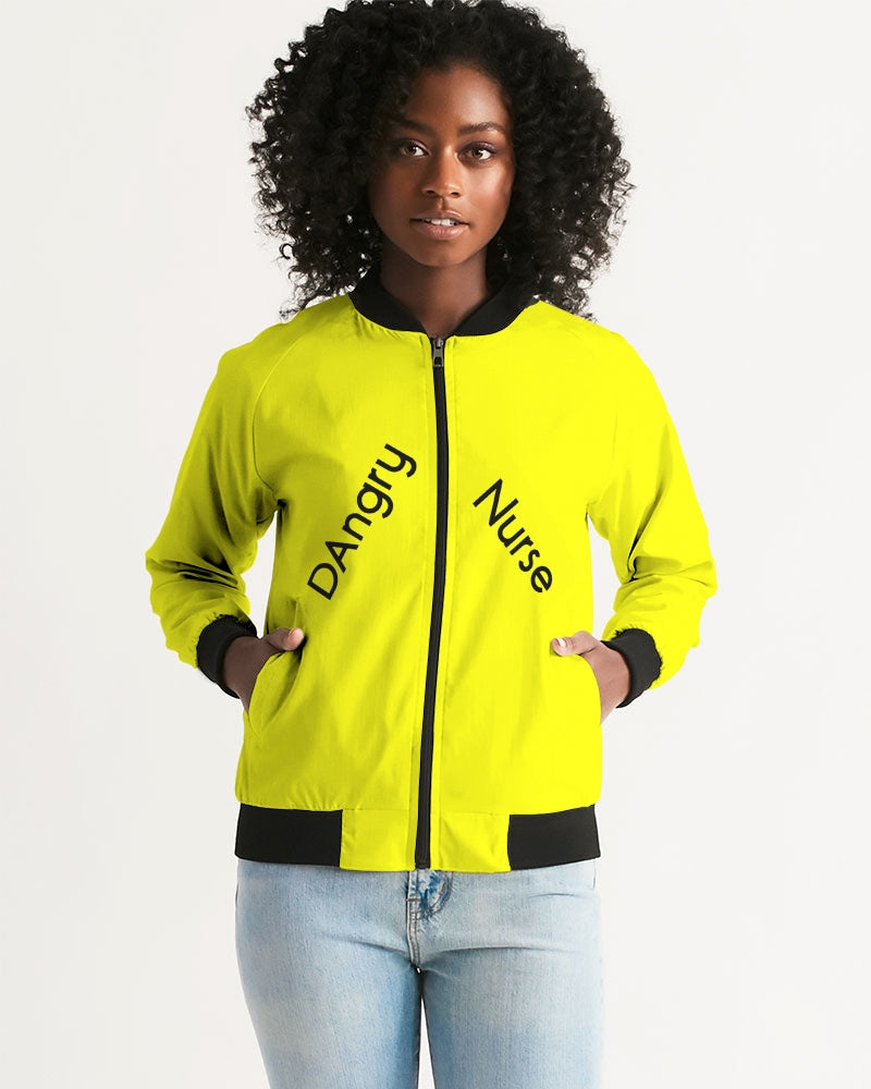 Angry Yellow Women's Bomber Jacket