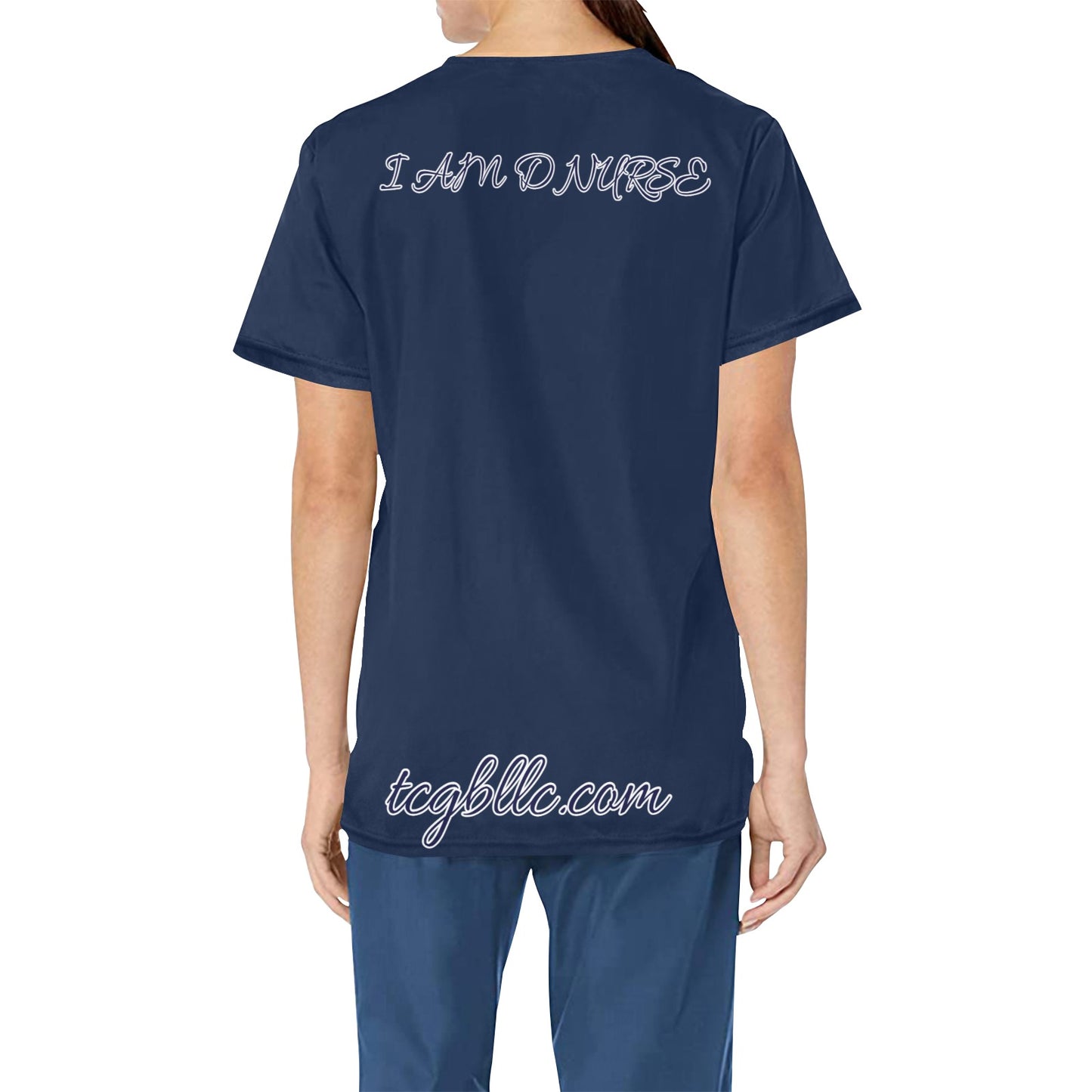 I AM D NURSE Scrub top