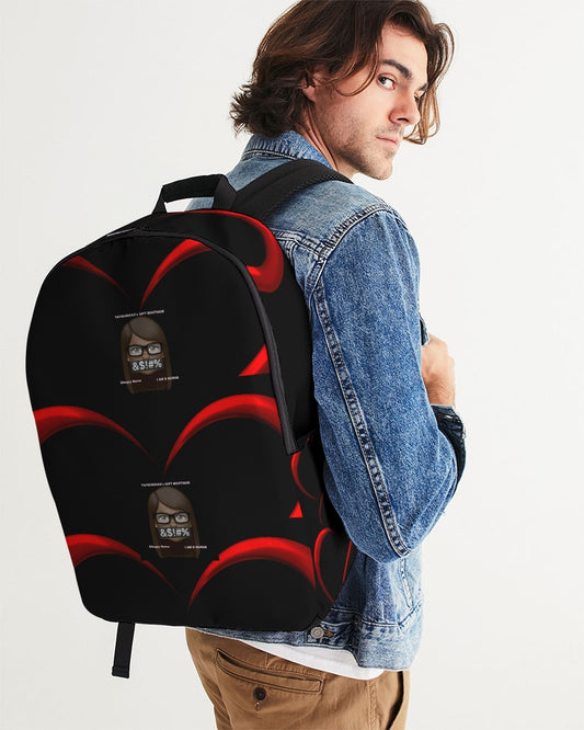 Angry Hearts Large Backpack