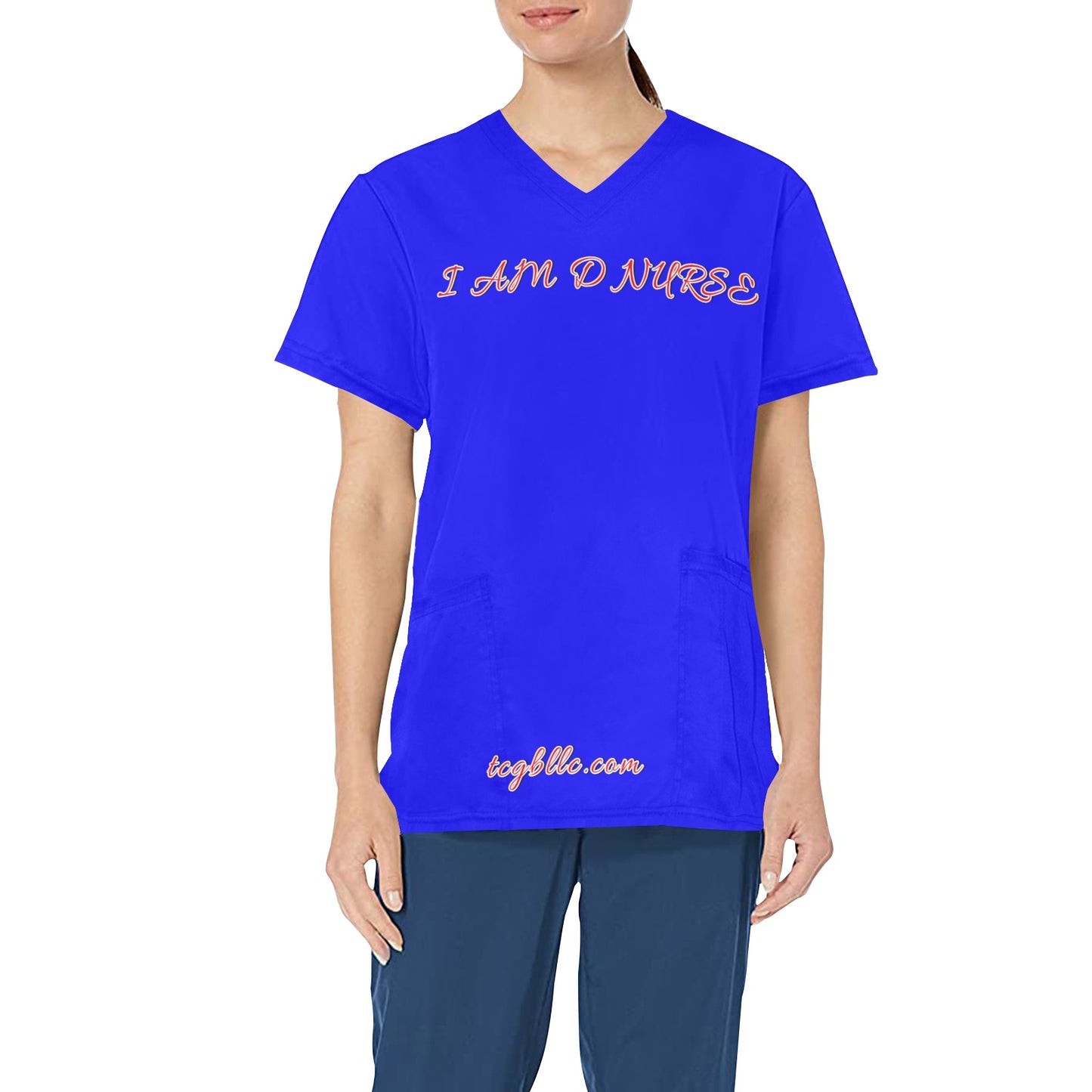 I AM D NURSE Scrub Top