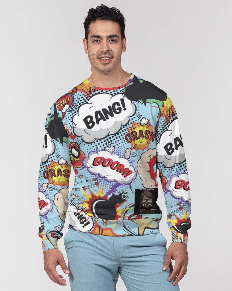 Angry sounds Men's Classic French Terry Crewneck Pullover