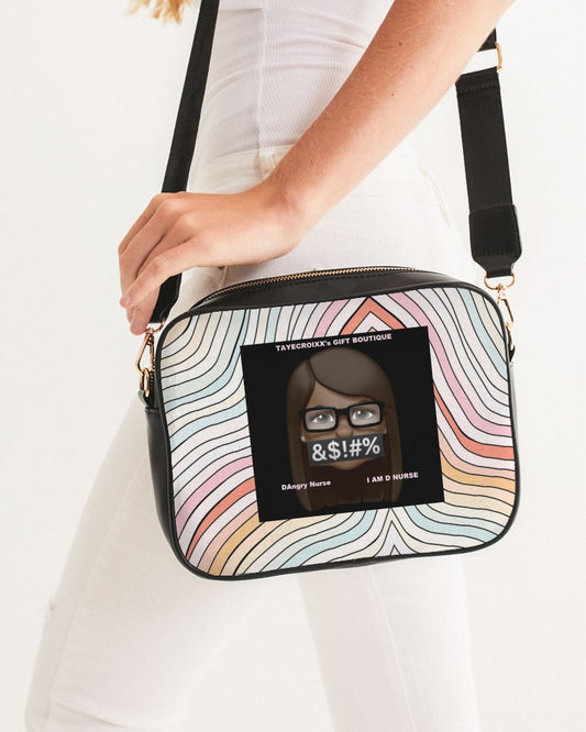 Angry waves Crossbody Bag