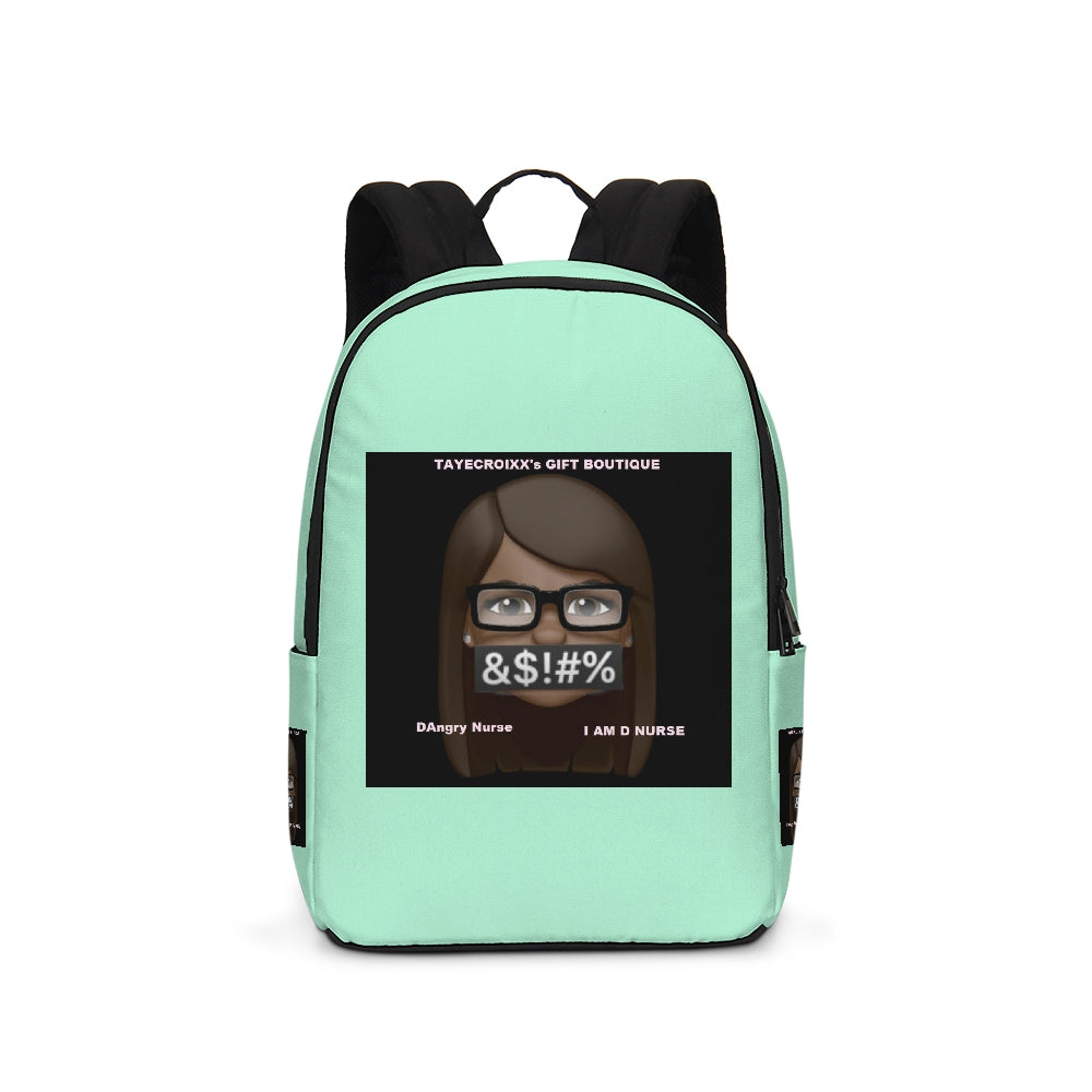 Angry pastel green Large Backpack