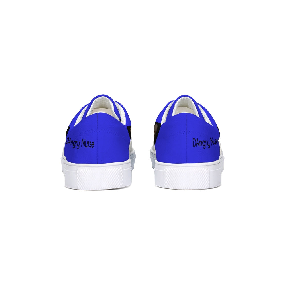 DAngry Nurse Blue Lace Up Canvas Shoe