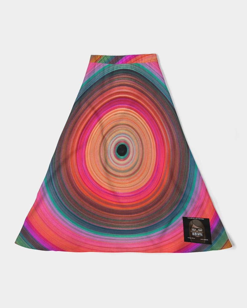 Angry eye Women's A-Line Midi Skirt