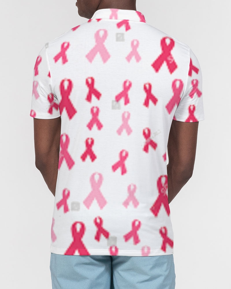 Special Edition F&$!#%K CANCER Men's Slim Fit Short Sleeve Polo