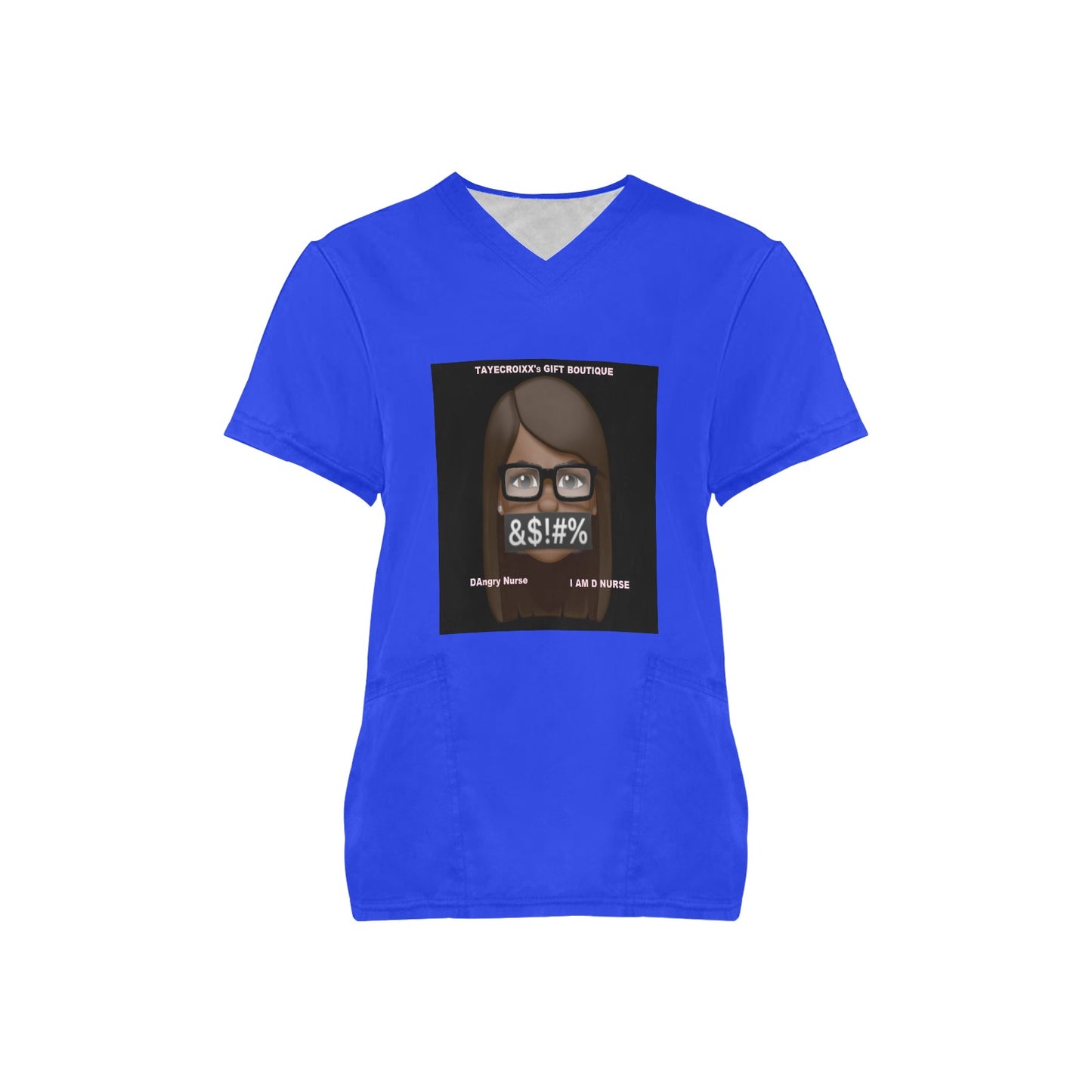 DAngry Nurse Scrub Top