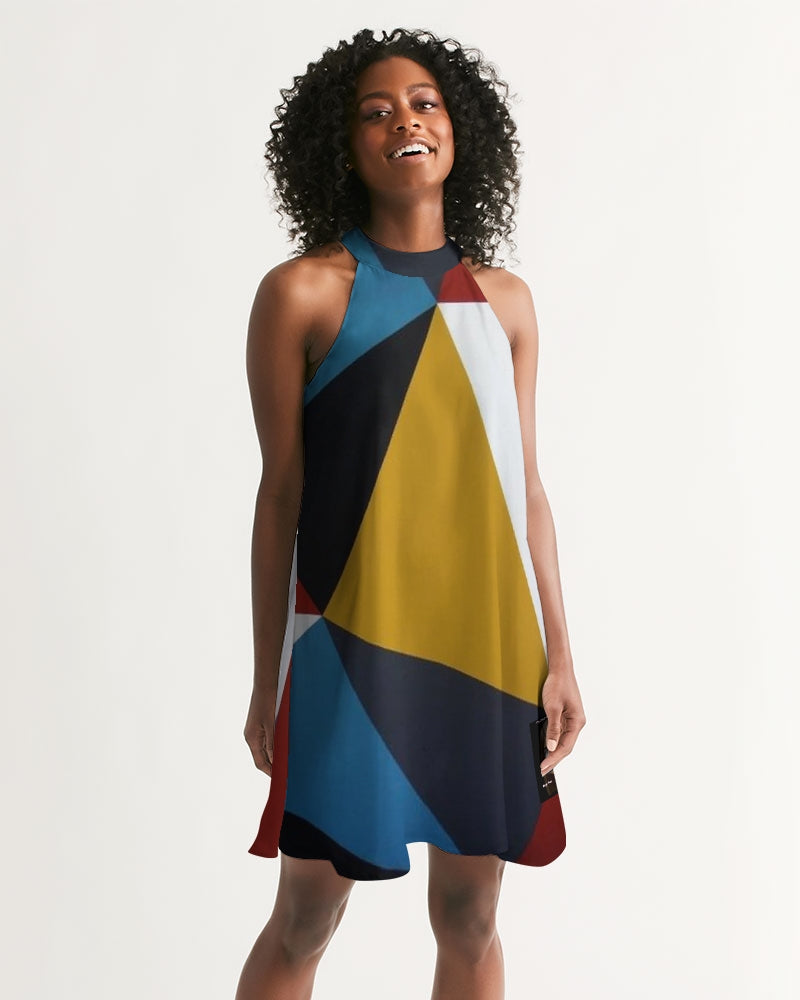 Angry Triangles Women's Halter Dress