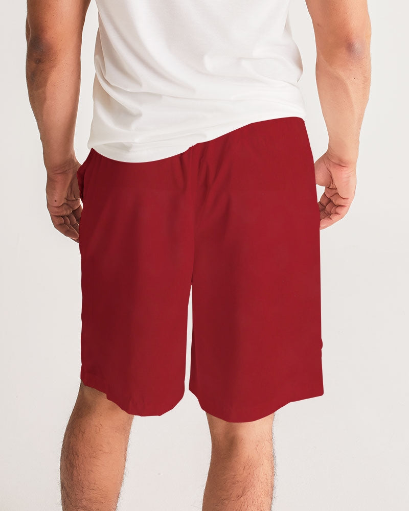 red Men's Jogger Shorts