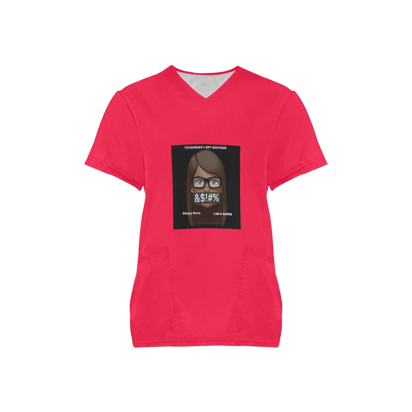 I A M D NURSE Scrub Top